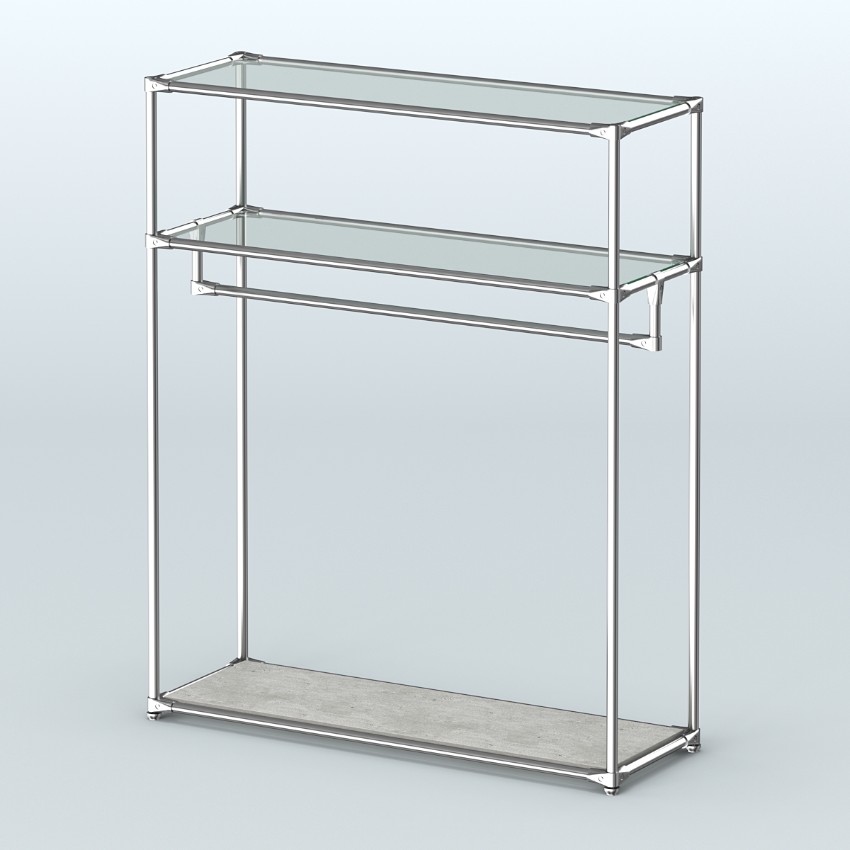 Островная торговая система ХРОМ 1200 мм №7 Метрополитан Грей