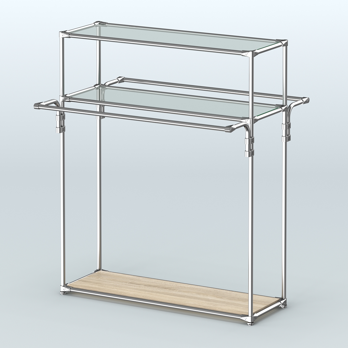 Островная торговая система ХРОМ 1200 мм №8 Дуб Сонома