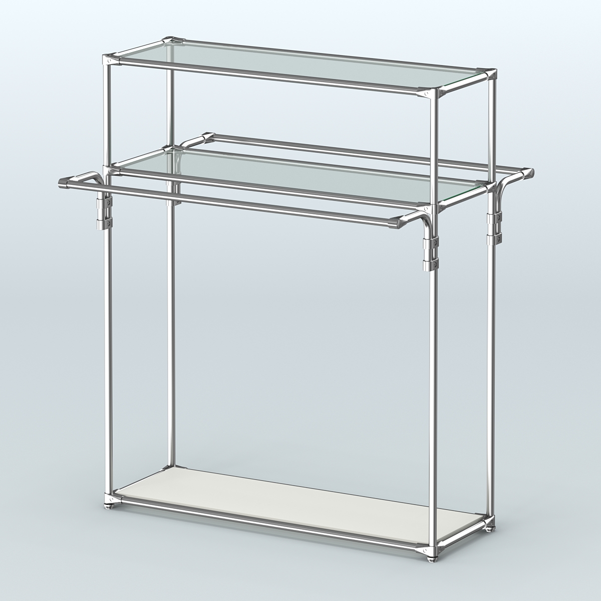 Островная торговая система ХРОМ 1200 мм №8 Белый