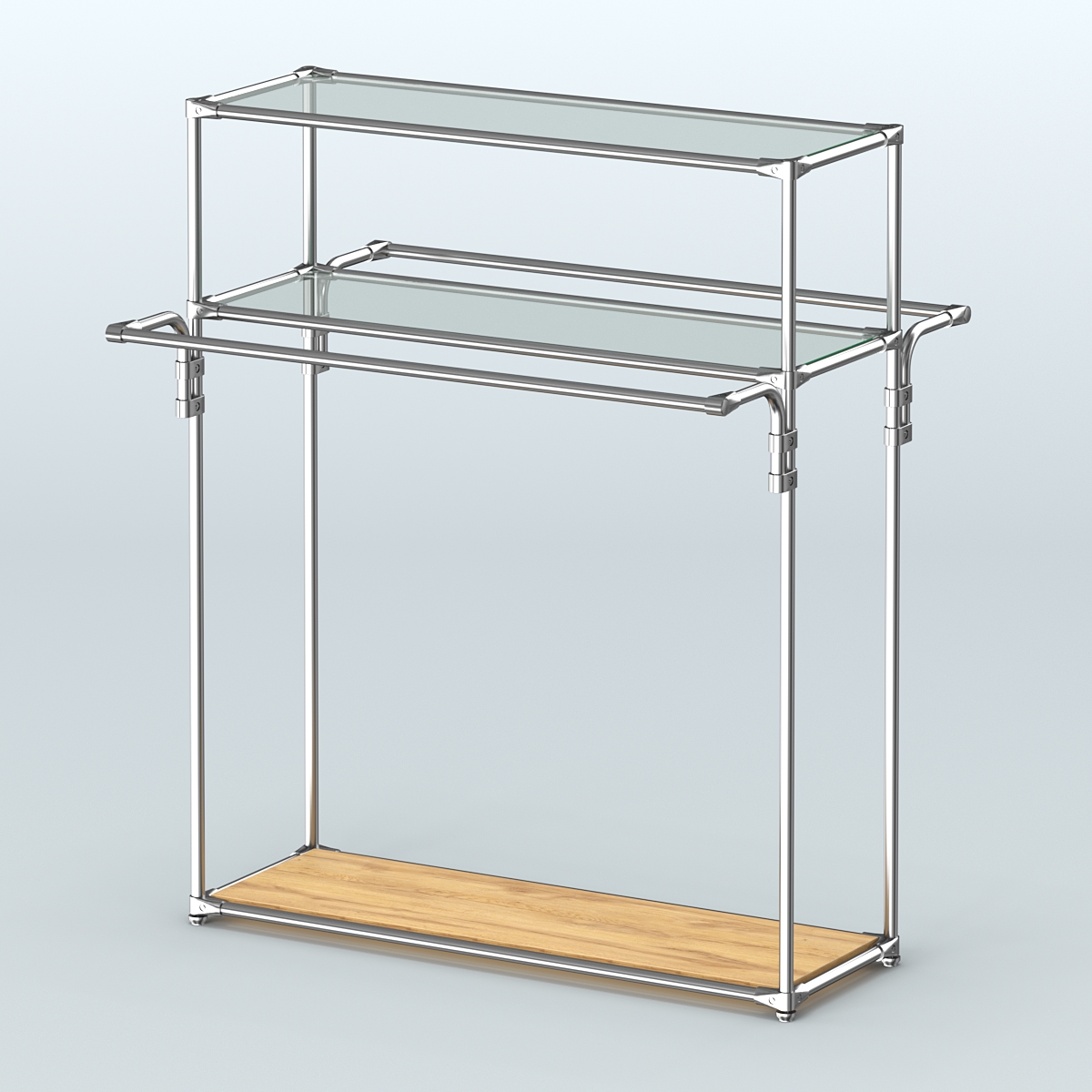 Островная торговая система ХРОМ 1200 мм №8 Дуб Золотистый