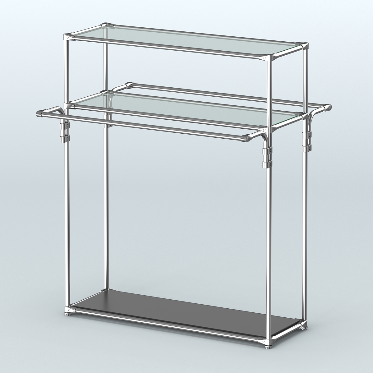 Островная торговая система ХРОМ 1200 мм №8 Черный