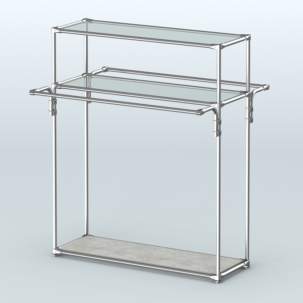 Островная торговая система ХРОМ 1200 мм №8 Метрополитан Грей