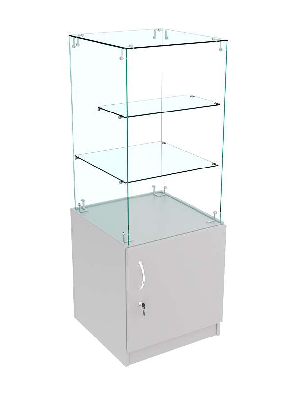 Прилавок Истра с закрытым накопителем №31 (открытый) Серый