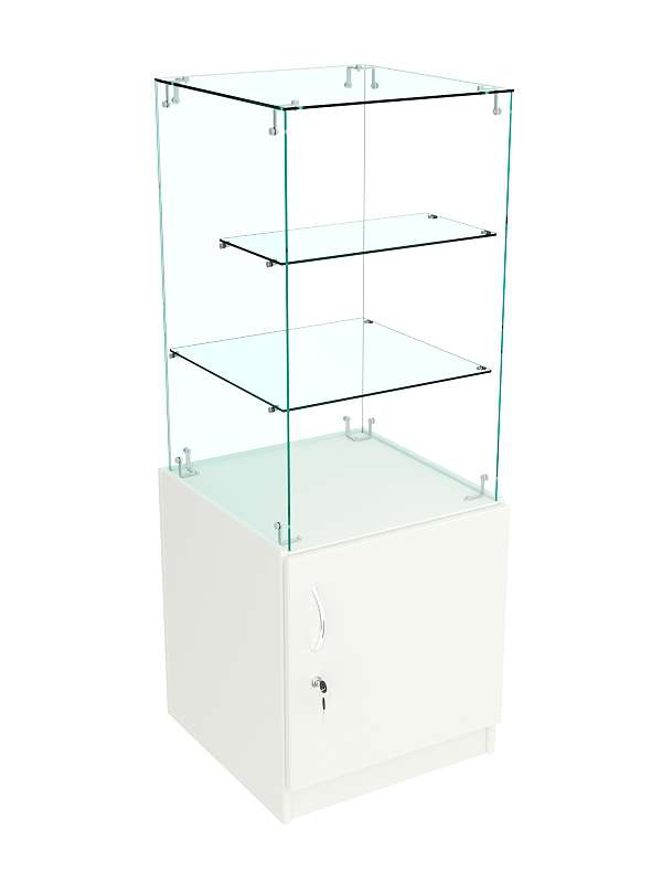 Прилавок Истра с закрытым накопителем №31 (открытый) Белый