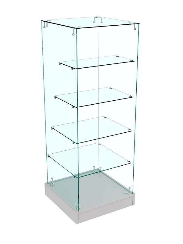 Прилавок из стекла Истра №33 (открытый) Серый