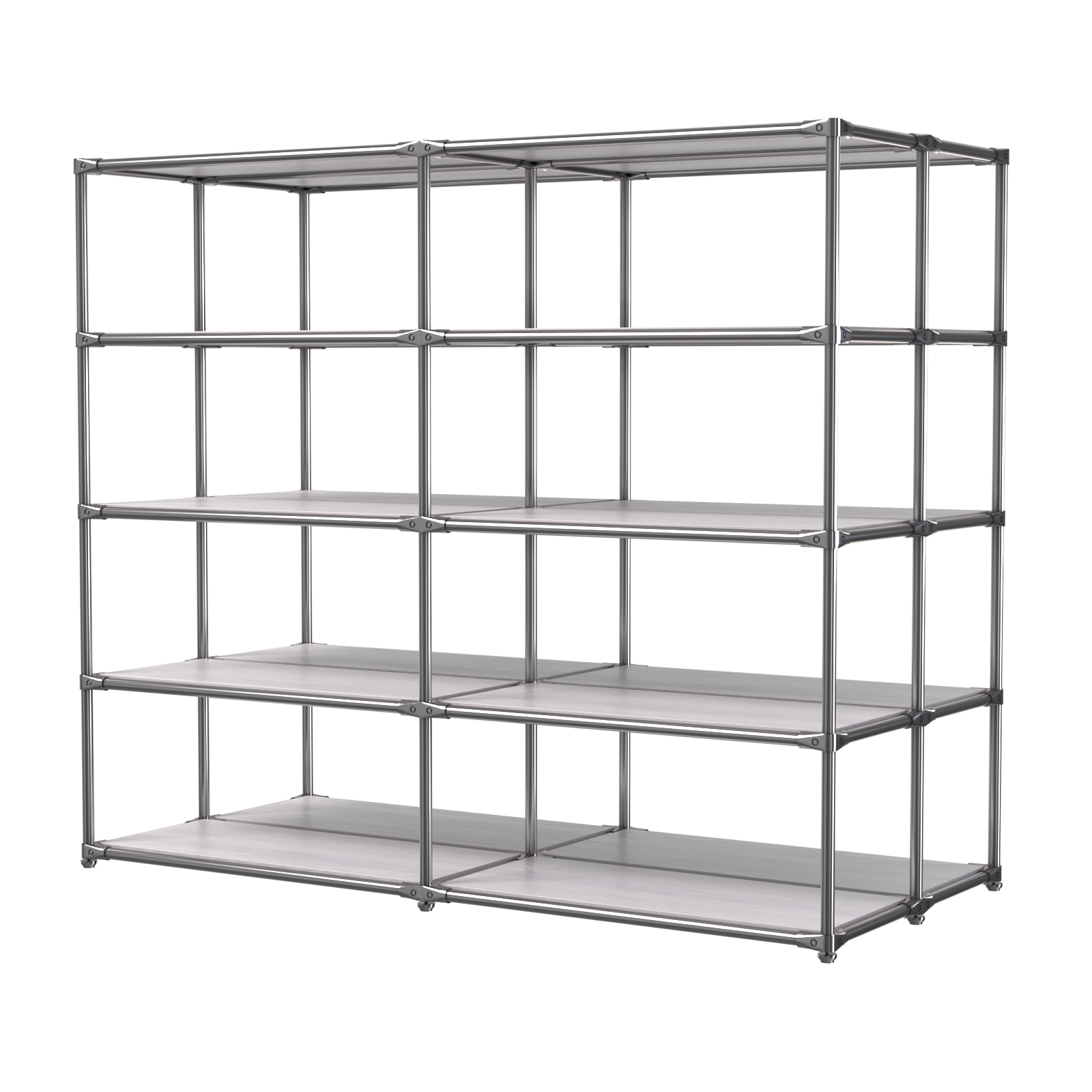 Хромированное вешало ПЛАТФОРМА №4-3 с полками ДСП 16мм Ясень Анкор светлый - U31104