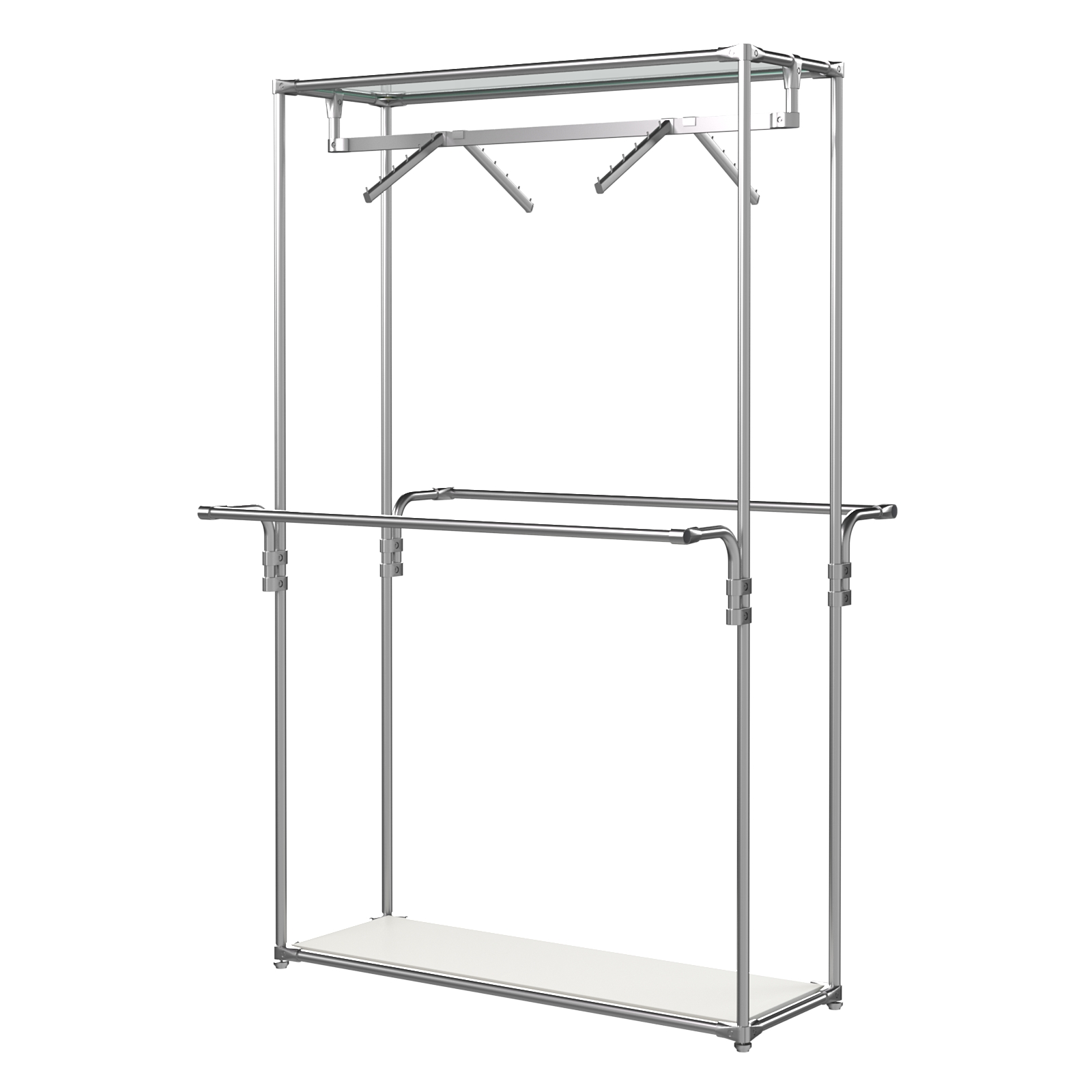 Хромированное вешало БАШНЯ №1 Белый