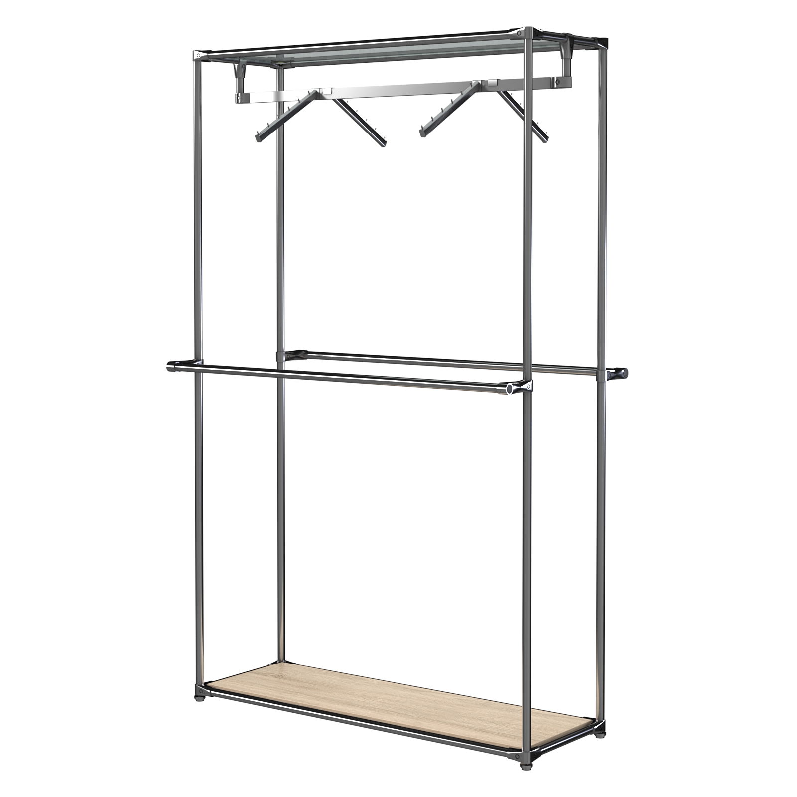 Хромированное вешало БАШНЯ №2 Дуб Сонома