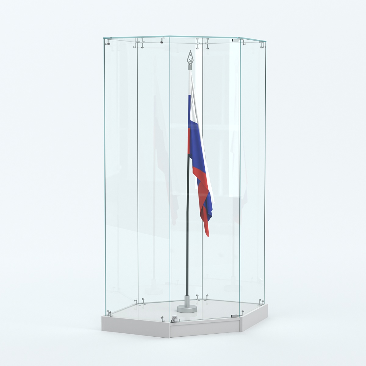 Витрина для знамени №1 Серый