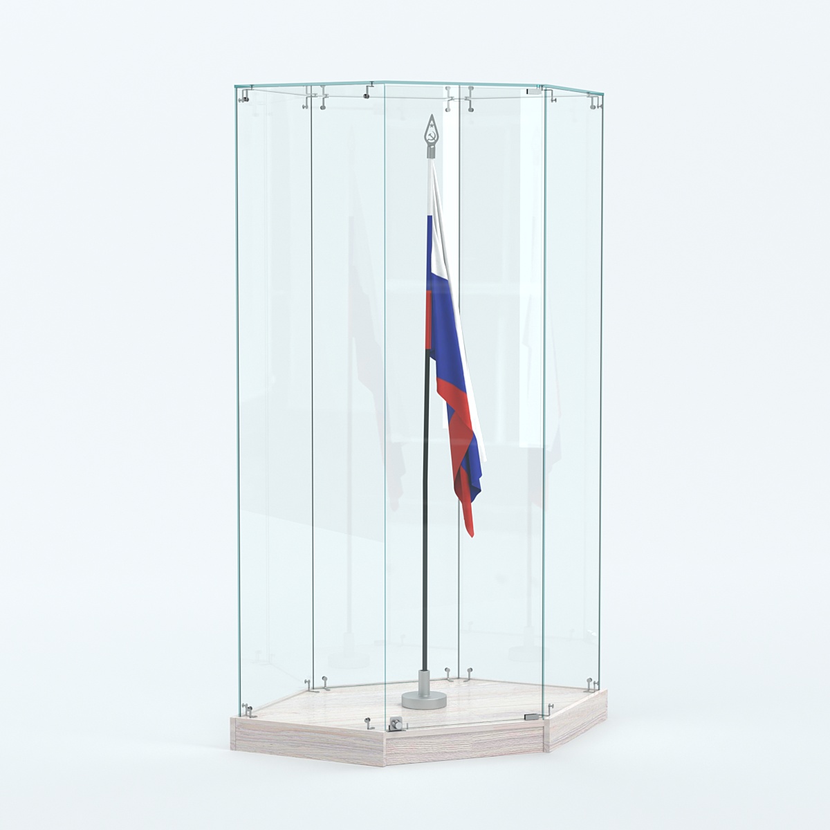 Витрина для знамени №1 Ясень Анкор светлый - U31104