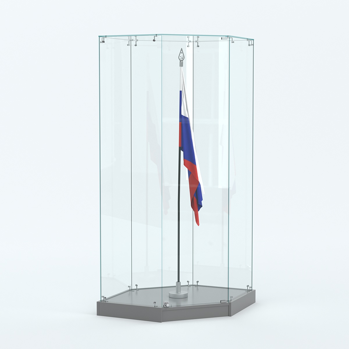 Витрина для знамени №1 Темно-Серый