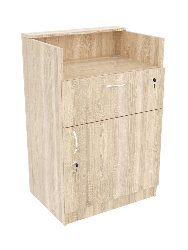 Прилавок Истра под кассу №3 закрытый Дуб сонома