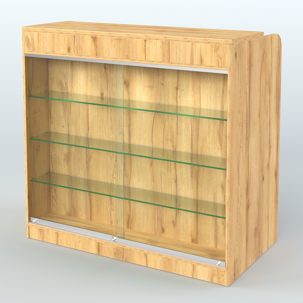 Ресепшен-Лайт №1 (Фасадная стенка - ЛДСП) Дуб Золотистый