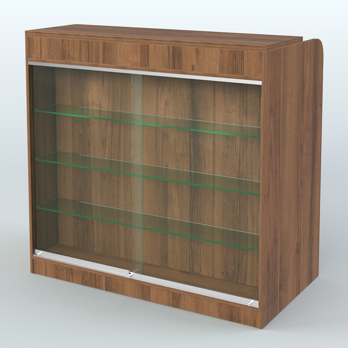 Ресепшен-Лайт №1 (Фасадная стенка - ЛДСП) Орех