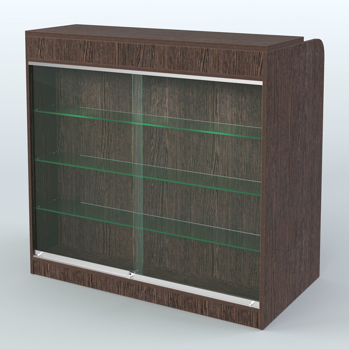 Ресепшен-Лайт №1 (Фасадная стенка - ЛДСП) Дуб Венге