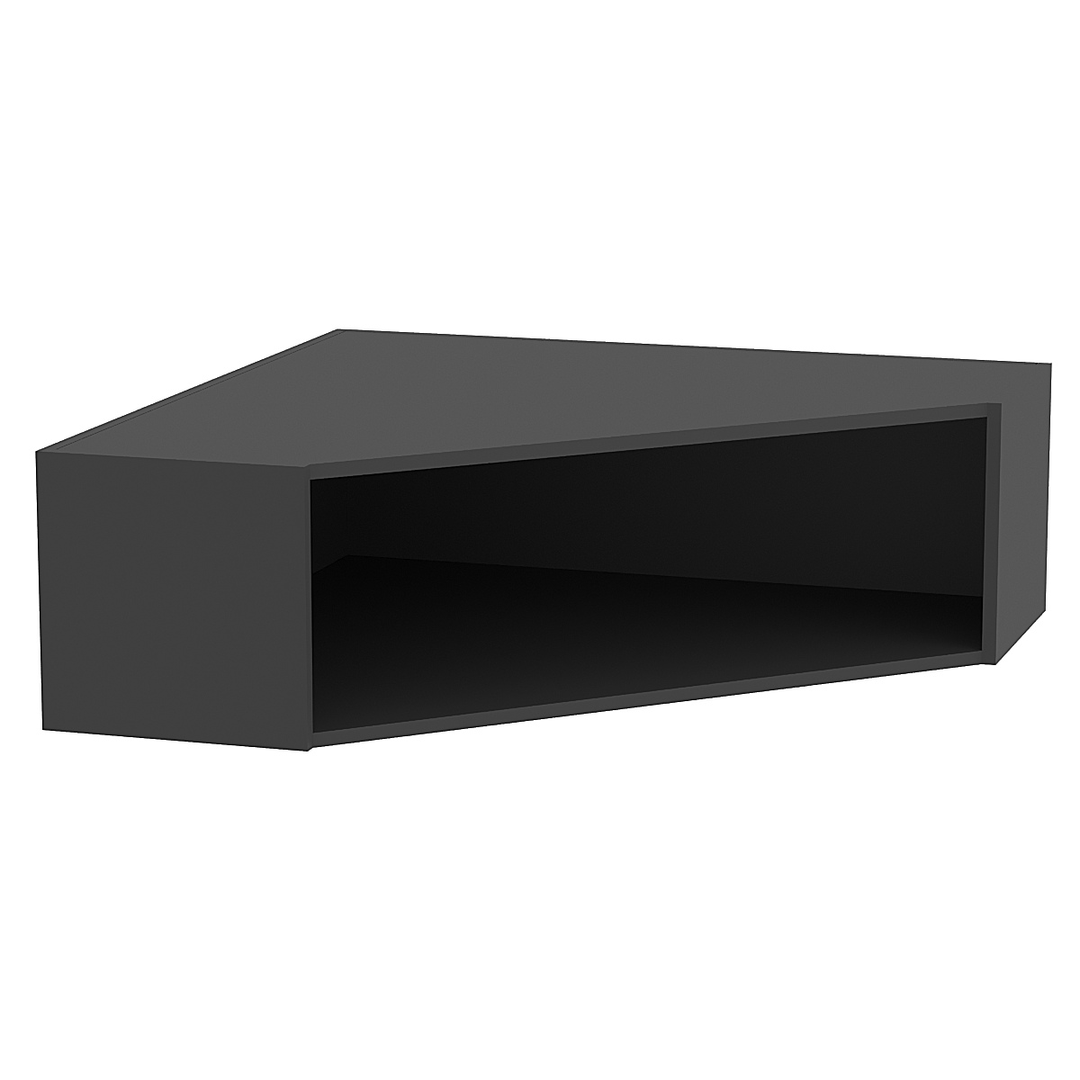 Антресоль Угловая Эконом №5-2 торец 300мм Черный