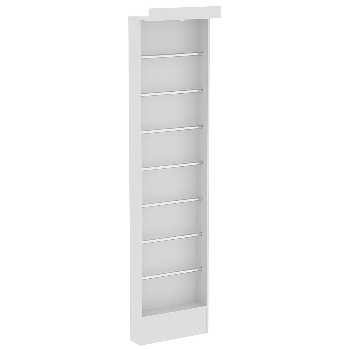 Торговый стеллаж для обоев №1 (пристенный) Серый