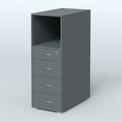 Тумба высокая Стандарт, Темно-Серый