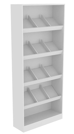 Стеллаж из ДСП №3 серии Эконом, Серый