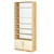 Стеллаж из ДСП с 6-ю полками 350x900 мм серии LEVEL-6 №13-1 (З/C - СТЕКЛО) Дуб Золотистый и Крем Вайс