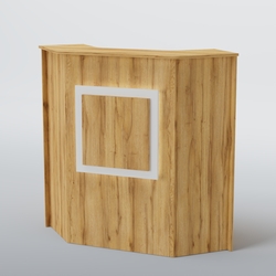 Ресепшен угловой КВАДРАТ №2, Дуб Золотистый