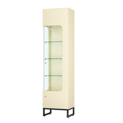 Витрина Монти №4-С левая, Крем Вайс