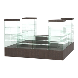 Павильон ИСТРА островной №3а (11, 35 кв.м), Дуб Венге