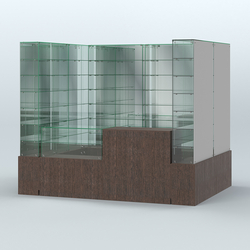 Павильон ИСТРА (глубина витрин-300мм) №2г (4, 32 кв.м), Дуб Венге