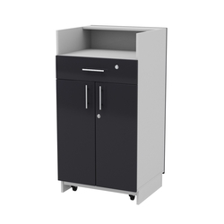 Кассовый прилавок "Диаманд" №9-600 выкатной, ЛДСП серый +МДФ графит