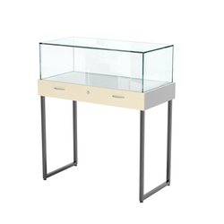 Прилавок ювелирный "Диаманд" №4-1000, Серый + Крем Вайс