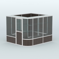 Павильон из профиля угловой №5б (5,5 кв.м), Дуб Венге