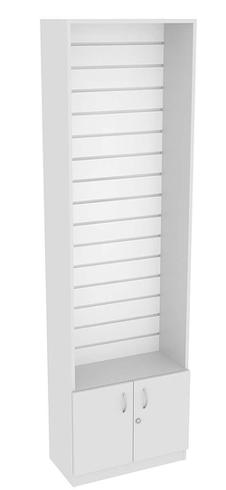 Витрина пристенная СЭСП с экономпанелью №2-300 (открытая), Серый