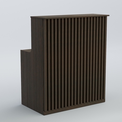 Ресепшен прямоугольный серии ВЕРТИКАЛЬ №1, Дуб Венге