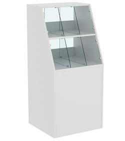 Прилавок для конфет и орехов с двумя полками №1-600, Серый