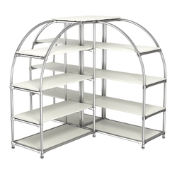 Комбинация стендов TD-06 №2-4 (с полками ДСП 16мм), Белый