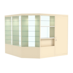 Павильон №10 из ДСП (6 кв. м), Крем Вайс