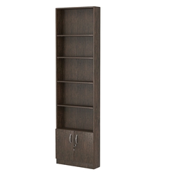 Стеллаж из ДСП с 4-мя полками 150x600 мм серии LEVEL-4 №2 (З/C - ДВП), Дуб Венге