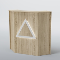 Ресепшен угловой ТРЕУГОЛЬНИК №2, Дуб сонома