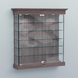 Витрина для музеев "Коллекция" настенная №2-5-РЕГ, Ясень Анкор темный