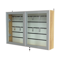 Витрина настенная №3-1Б широкая серии Collecto, Дуб Золотистый