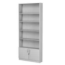 Стеллаж из ДСП с 4-мя полками 200x900 мм серии LEVEL-4 №10 (З/C - ДВП), Серый