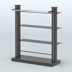 Островная система с перфорацией для магазина №10, Черный