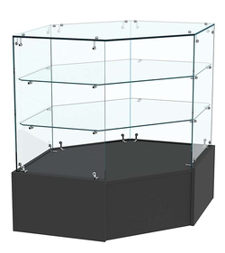 Прилавок Истра №18 угловой, универсальный (открытый), Черный