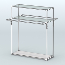 Островная торговая система ХРОМ 1200 мм №8, Ясень Анкор светлый