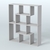 Торговый стеллаж Лофт №2 средний четырех- модульный Серый