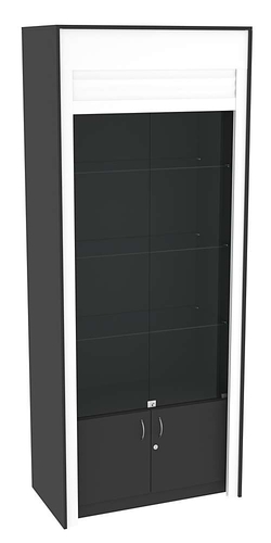 Торговая витрина с рольставнями ЭК-1-1, Черный