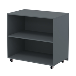 Недорогой прилавок на колесах под декоративные молдинги №ПДМ-16, Темно-Серый