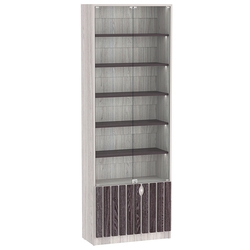 Витрина серии "Смок" №1-700, Ясень Анкор светлый + Ясень Анкор темный