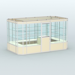 Павильон из профиля островной №3а, Крем Вайс