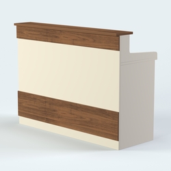 Стол - верстак широкий с ящиками №4, Орех + Крем Вайс